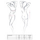 Боді Passion JUSTINA BODY XXL/XXXL Чорне