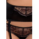 Сексуальний комплект Passion BRIDA SET WITH OPEN BRA XXL/XXXL Чорний