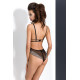 Ефектне Боді Passion MONTANA BODY XXL/XXXL Чорне