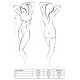 Креативний Боді Passion PETRA BODY L/XL Чорний
