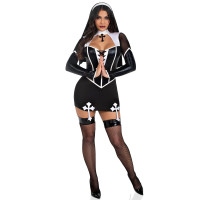 Костюм монашки Leg Avenue Holy Hottie Dress XS