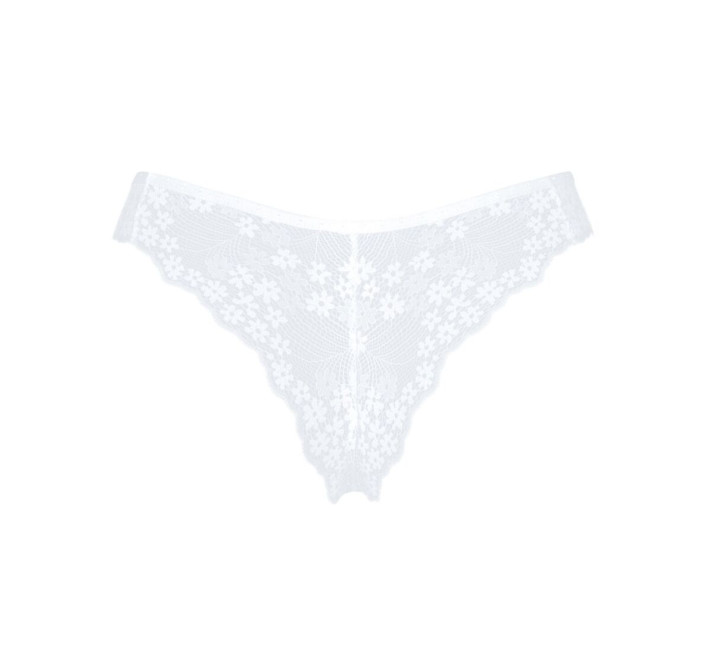 Напівпрозорі трусики Obsessive Heavenlly panties білі XS/S