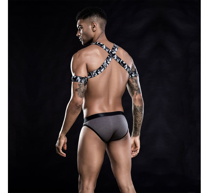 Чоловічий еротичний костюм з портупеєю JSY Дикий Джеймс Чорний S/M