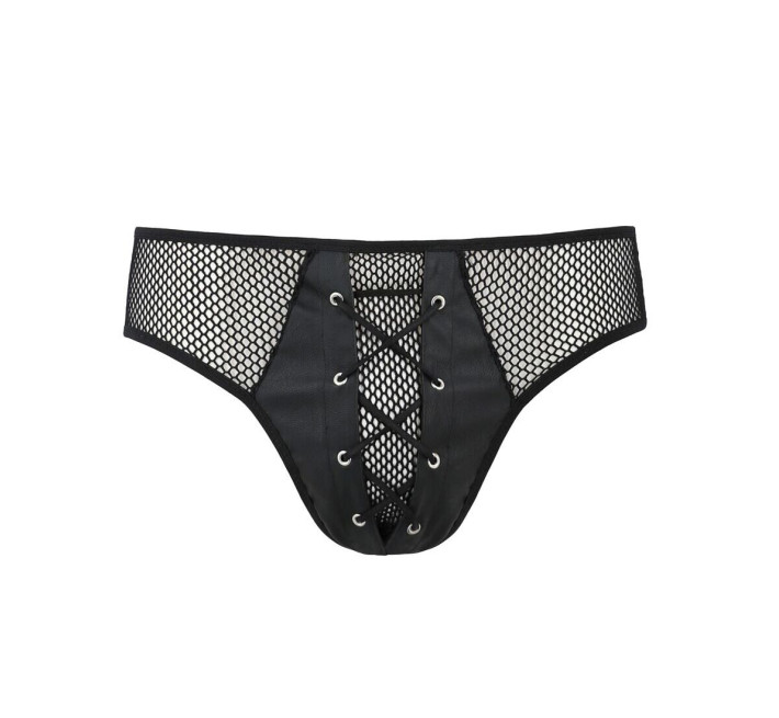 Мужские трусы со шнуровкой Passion 035 Slip Richard Black S/M