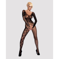 Бодистокинг Obsessive Bodystocking F210 рукава-митенки, сетка, цветное кружево black S/M/L Бодистокинг Obsessive Bodystocking F210 рукава-митенки, сетка, цветное кружево black S/M/L