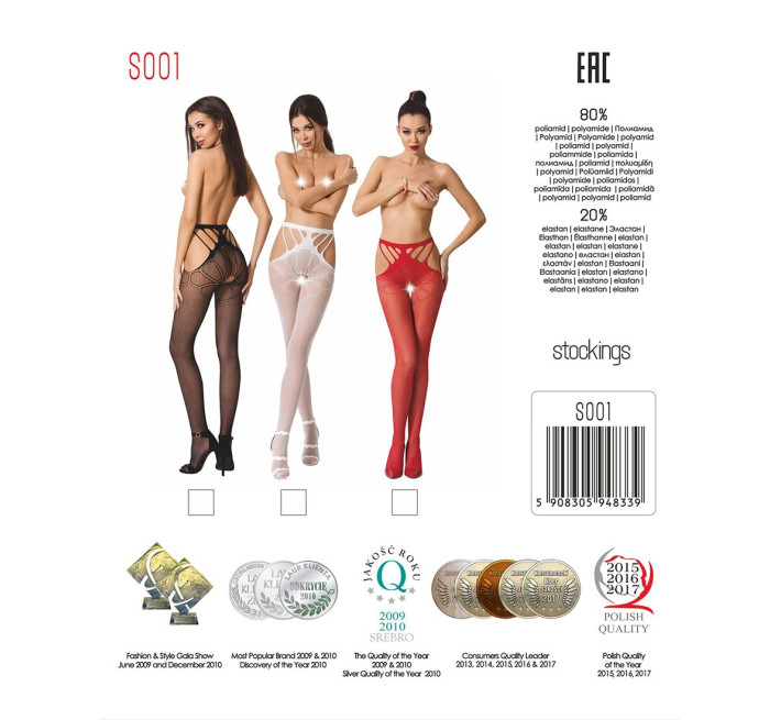 Эротические колготки Passion S001 Красные S/M/L