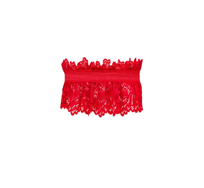 Ажурная подвязка Obsessive Amor Cherris garter, red