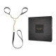 Наручники с поводком Bijoux Indiscrets MAZE T-Restraints Черные