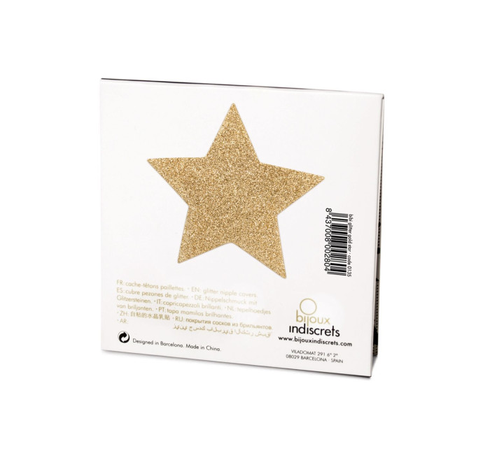 Пэстис стикини Bijoux Indiscrets Flash Star Золотые