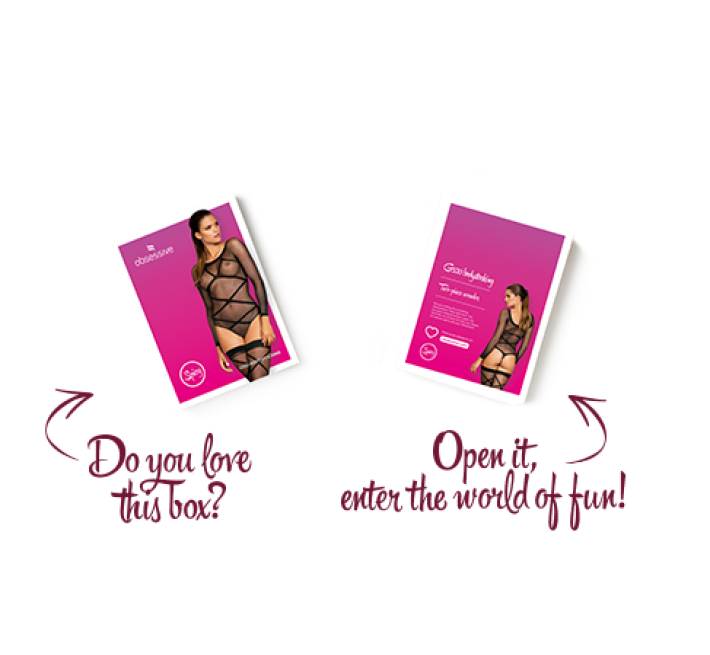 Бодистокинг Obsessive Bodystocking G320 чулки, боди, декор в виде линий black S/M/L