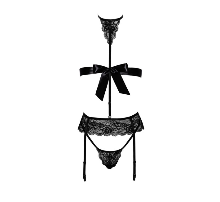 Комплект Kissable Bondage Kiss Set Black L/XL