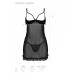 Эротический пеньюар Passion MARINA CHEMISE, S/M, black