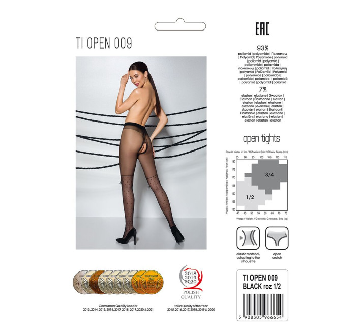 Колготки з відкритим доступом Passion TIOPEN 009 black 1/2 (20 den)