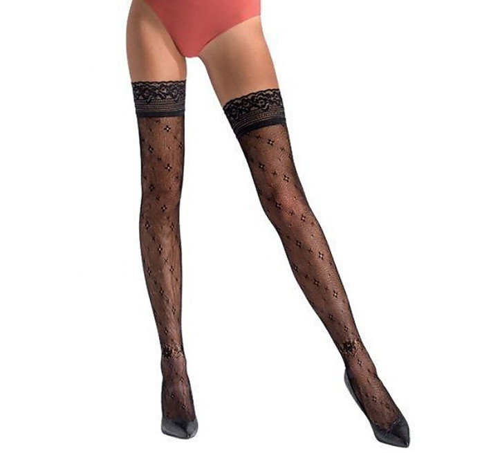 Чулки Passion ST016 Черные 3/4