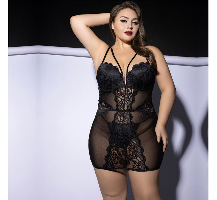 Платье JSY P61150 Black Plus Size