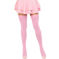 Плотные непрозрачные чулки Leg Avenue Opaque Nylon Thigh Highs Pink, One Size Плотные непрозрачные чулки Leg Avenue Opaque Nylon Thigh Highs Pink, One Size