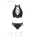 Комплект из эко-кожи Passion Nancy Bikini black L/XL