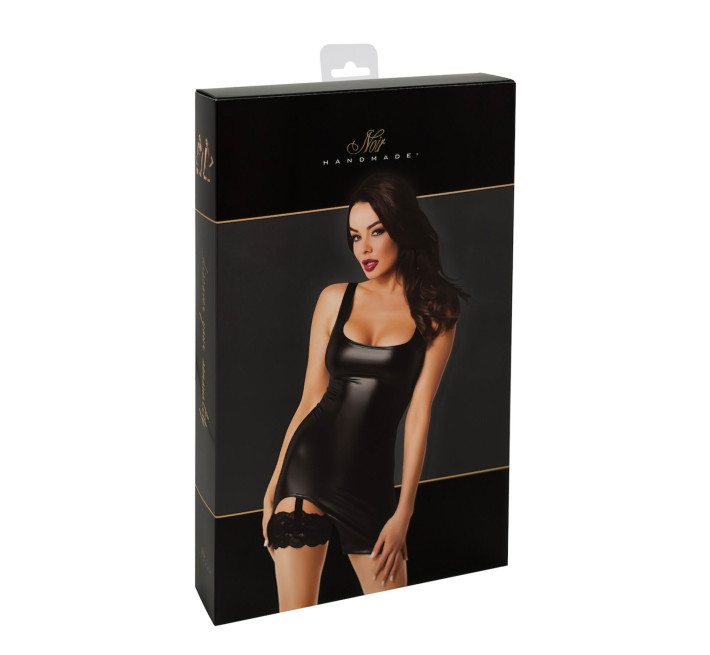 Платье Noir Handmade F344 Powerwetlook dress with garter - S