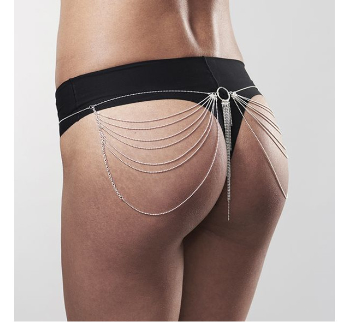 Ланцюжок трусики або ліф Bijoux Indiscrets Magnifique Waist Chain Сріблястий