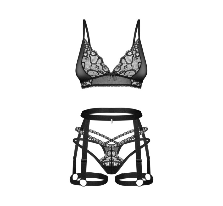 Комплект Obsessive Blomentis 3-pcs set XL/2XL