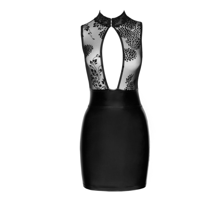 Платье Noir Handmade F241 Short dress with powerwetlook skirt and tulle top, L