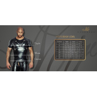 Футболка с мокрым эффектом Noir Handmade H056 Men's T-shirt made of powerwetlook, S Футболка с мокрым эффектом Noir Handmade H056 Men's T-shirt made of powerwetlook, S