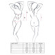 Прозорий жіночий Корсет Passion Erotic Line JANET CORSET XXL/XXXL Білий