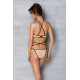 Комплект белья Passion CHIKA SET, L/XL, cream, топ, трусики