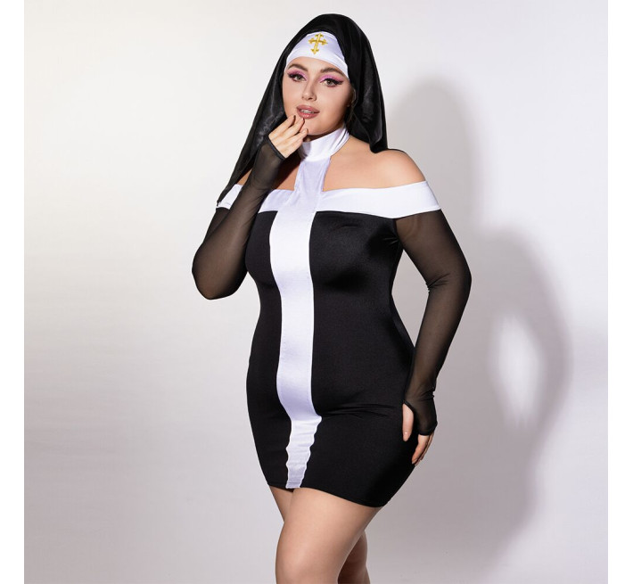 Еротичний костюм монашки JSY P61130 Plus Size