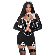 Костюм черниці Leg Avenue Holy Hottie Dress XS