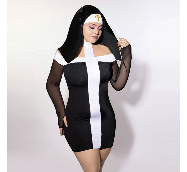 Еротичний костюм монашки JSY P61130 Plus Size