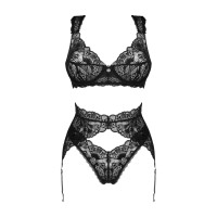 Obsessive Donna Dream 3-pcs set черный XL/2XL