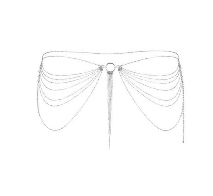 Ланцюжок трусики або ліф Bijoux Indiscrets Magnifique Waist Chain Сріблястий