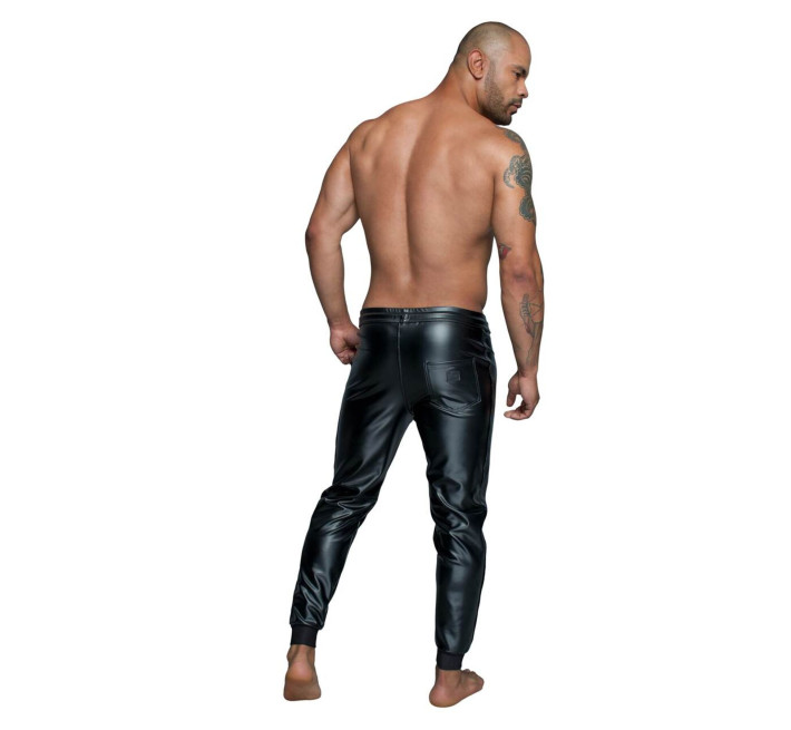 Мужские треггинсы Noir Handmade H063 Powerwetlook treggings, S, мокрый эффект