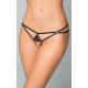Женские стринги SoftLine G-String 2477 Черные S/M/L