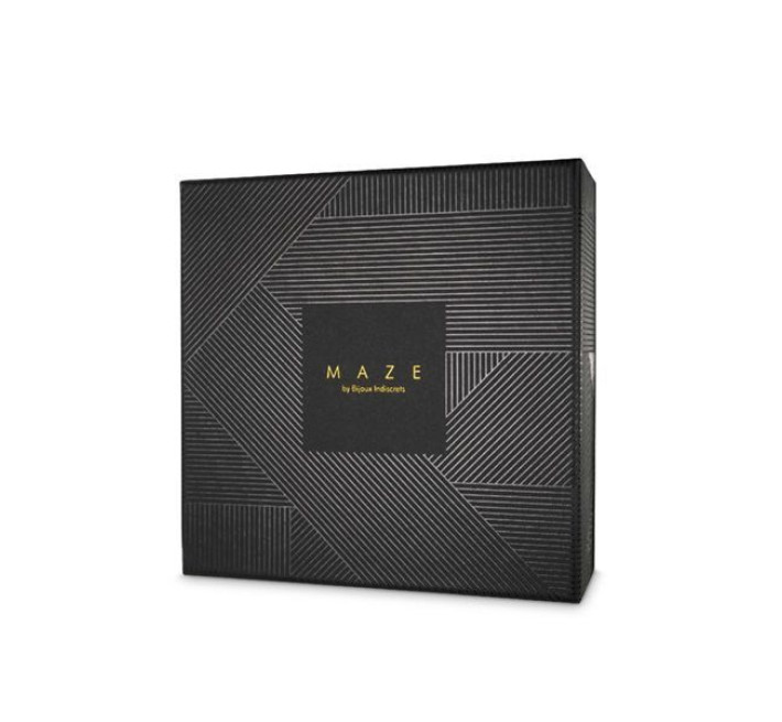 Наручники с поводком Bijoux Indiscrets MAZE T-Restraints Черные