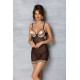 Эротический пеньюар Passion MARINA CHEMISE, S/M, beige