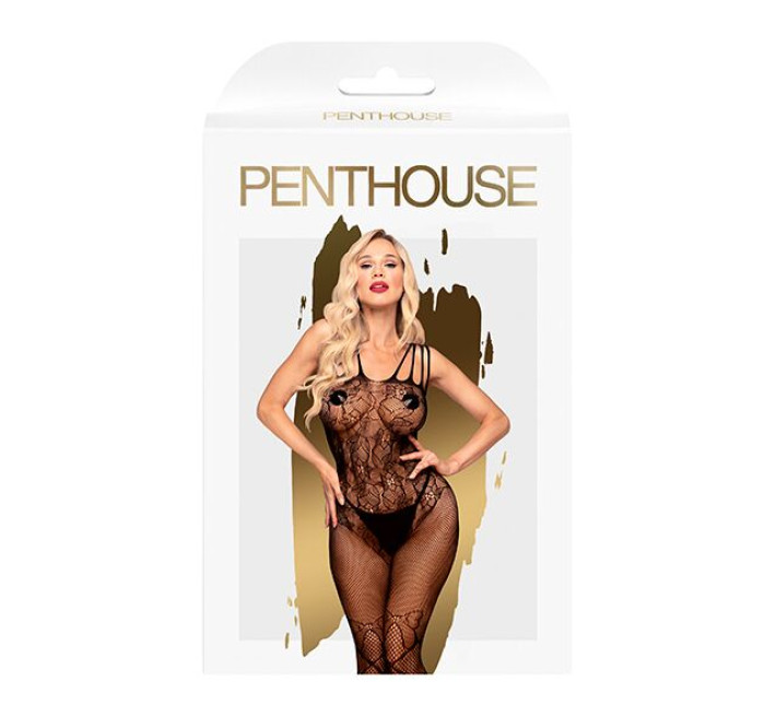 Бодистокинг с доступом к попке Penthouse Dirty mind Черный XL