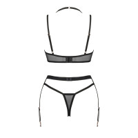 Obsessive Selinne 3-pcs set черный XL/2XL