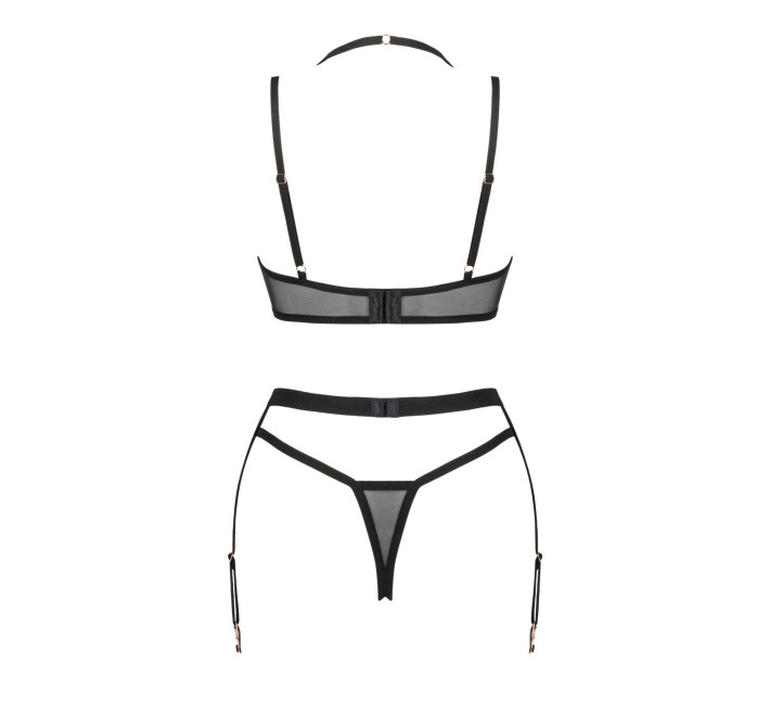 Obsessive Selinne 3-pcs set черный XL/2XL