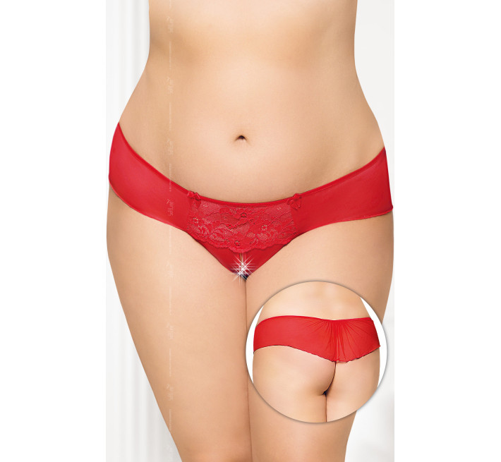 Трусики Softline G-String 2433 Plus Size Красные XXXL