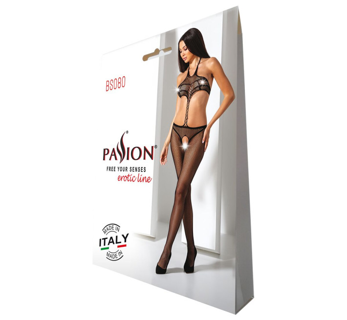Открытый бодистокинг Passion BS080 black