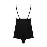 Топ и трусики Obsessive Bella Rou top & panties черные XL/2XL