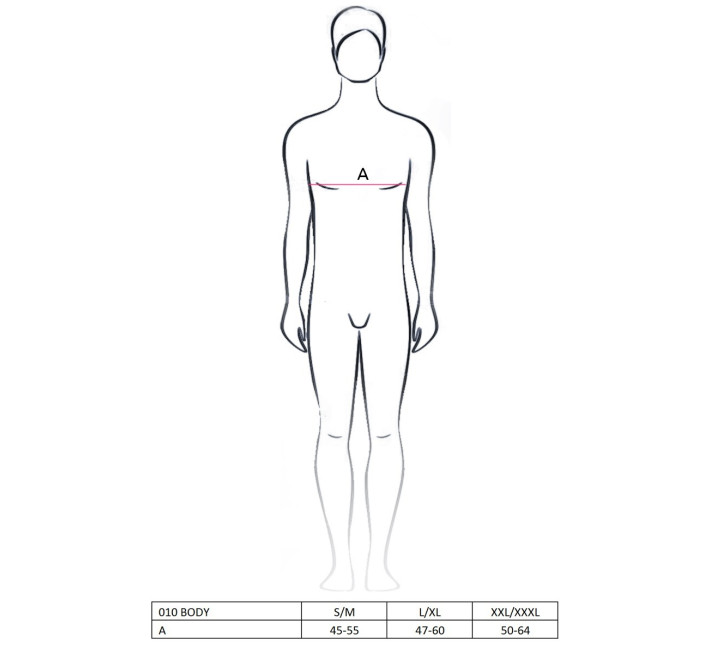Мужское эротическое Боди Passion 010 BODY XXL/XXXL Черное