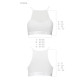 Спортивний топ з прозорою вставкою Passion PS006 TOP L, white
