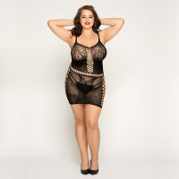 Сукня JSY P81168 Чорна Plus Size