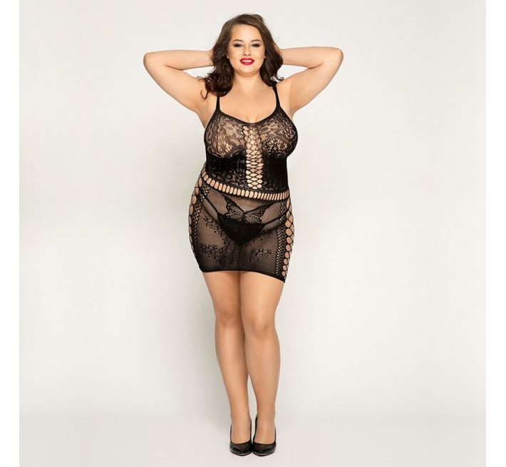 Платье JSY P81168 Черное Plus Size