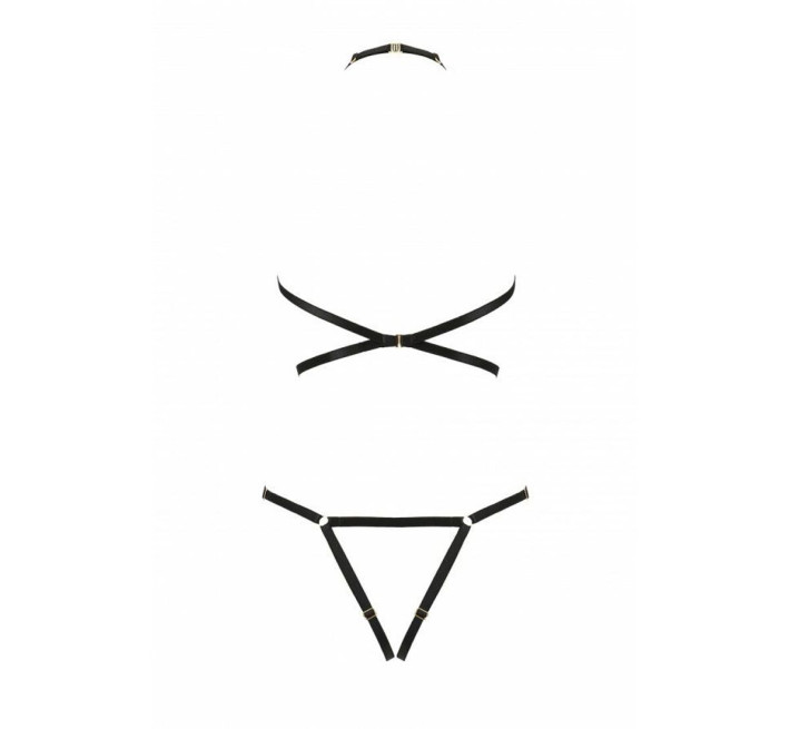 Портупея-боді зі стреп Passion Exclusive IVENA black S/M