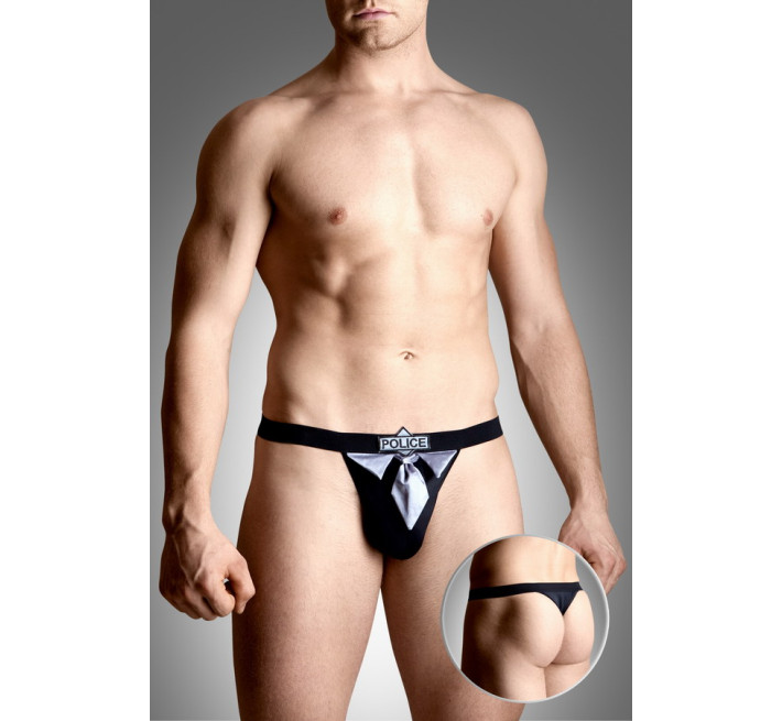 Чоловічі труси SoftLine Mens thongs 4490 Чорні S/M/L