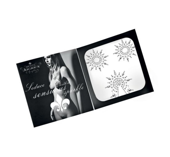 Пэстис из кристаллов Petits Joujoux Gloria set of 3 Серебристые